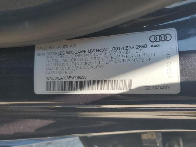 2015 AUDI A7 PREMIUM - WAUWGAFC3FN006526