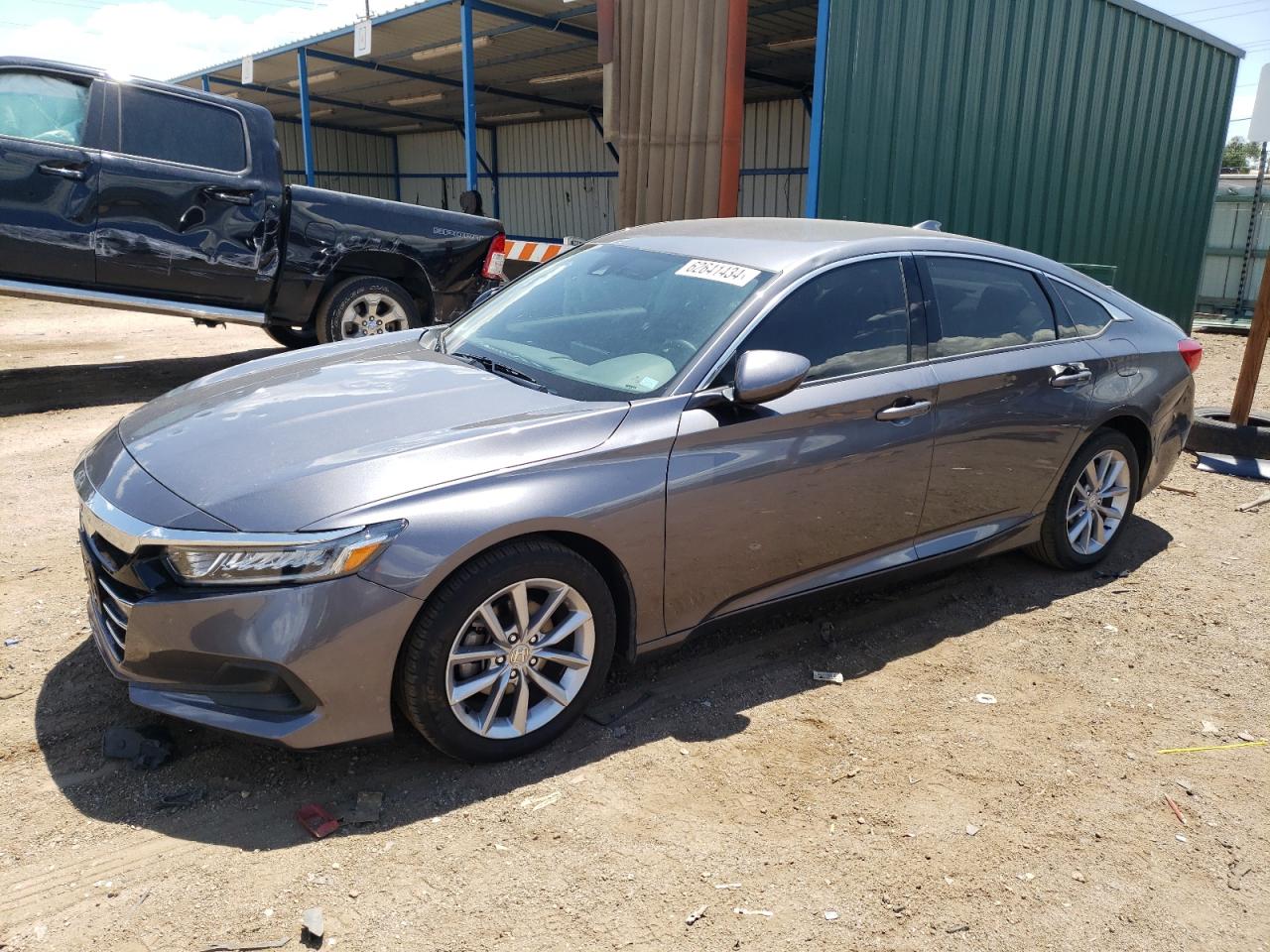 HONDA ACCORD LX 2021 gray  gas 1HGCV1F1XMA093552 photo #1