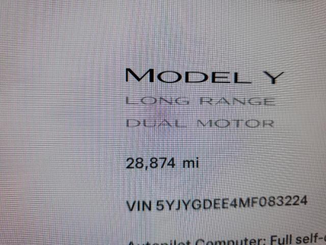 2021 Tesla Model Y VIN: 5YJYGDEE4MF083224 Lot: 63138634