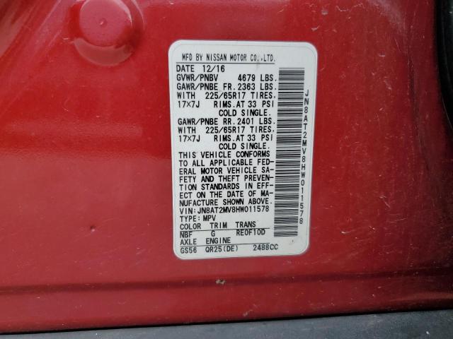 2017 NISSAN ROGUE S - JN8AT2MV8HW011578