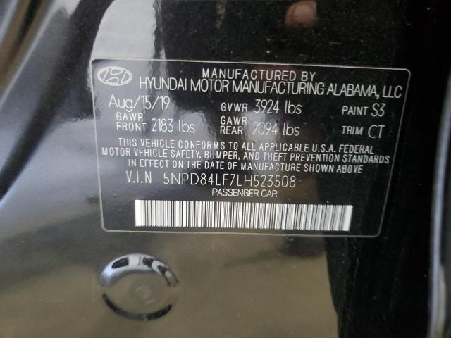 5NPD84LF7LH523508 2020 HYUNDAI ELANTRA - Image 12