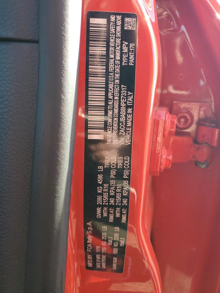 ZACCJBAB8HPE73317 2017 Jeep Renegade Sport