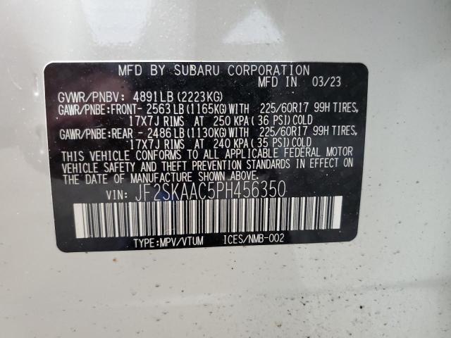 2023 SUBARU FORESTER JF2SKAAC5PH456350