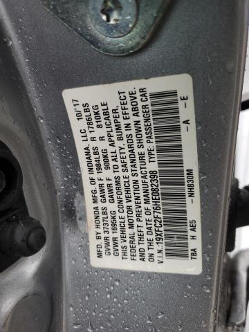 2017 HONDA CIVIC EX - 19XFC2F76HE082398