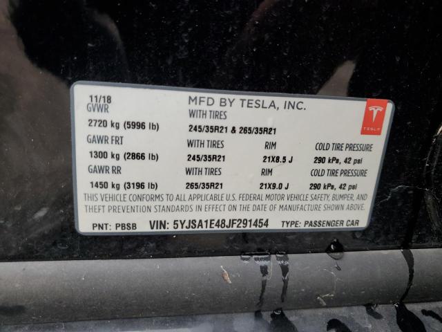 VIN 5YJSA1E48JF291454 2018 Tesla MODEL S no.13