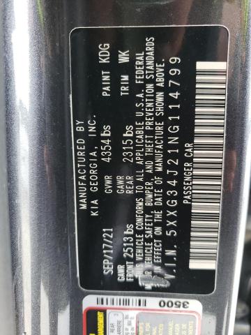 2022 KIA K5 EX - 5XXG34J21NG114799