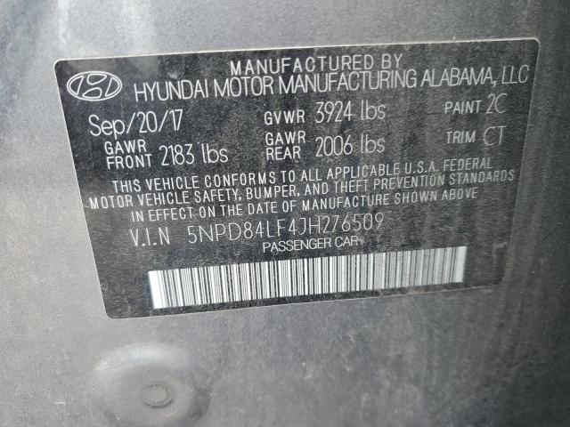 2018 HYUNDAI ELANTRA SE - 5NPD84LF4JH276509