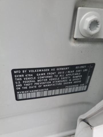 2021 VOLKSWAGEN ARTEON SE WVWAR7AN3ME008759