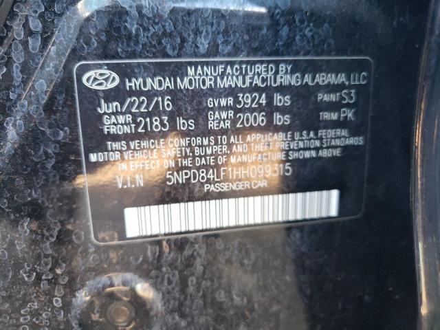 2017 HYUNDAI ELANTRA SE - 5NPD84LF1HH099315