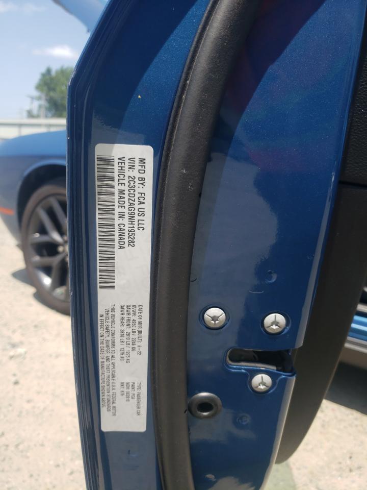 2C3CDZAG9NH195282 2022 Dodge Challenger Sxt