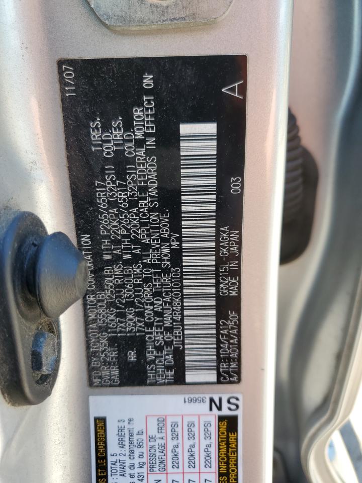 JTEBU14R48K010103 2008 Toyota 4Runner Sr5