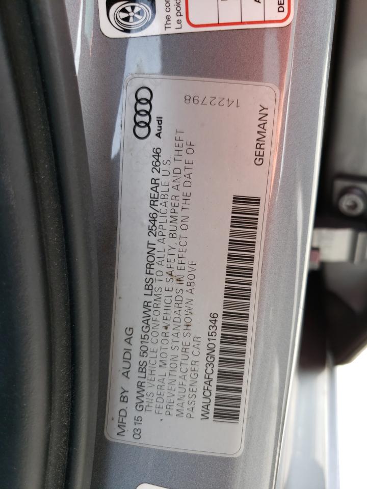 WAUCFAFC3GN015346 2016 Audi A6 Premium