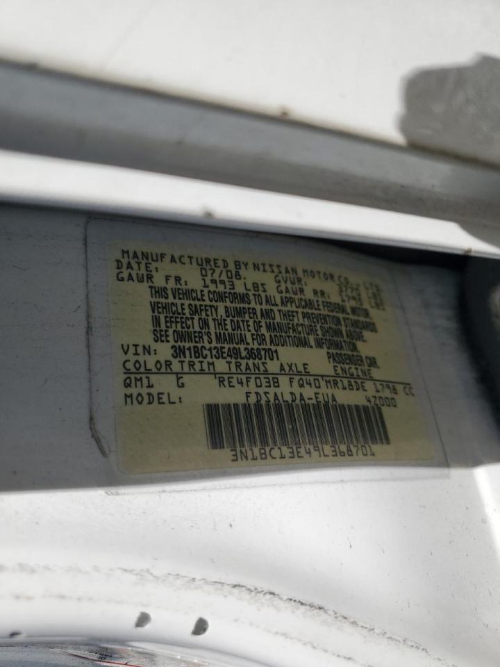 3N1BC13E49L368701 2009 Nissan Versa S