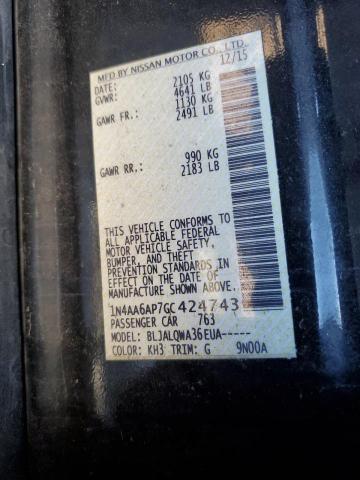 2016 NISSAN MAXIMA 3.5 - 1N4AA6AP7GC424743
