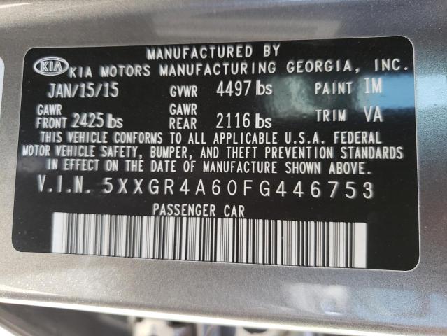 2015 KIA OPTIMA SX - 5XXGR4A60FG446753