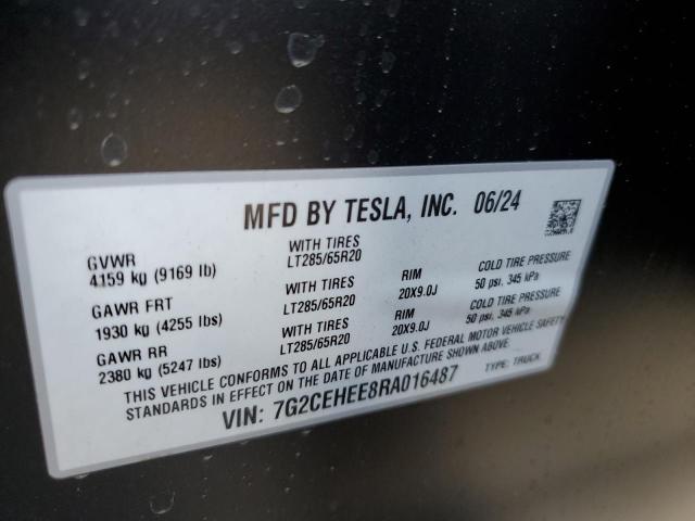 2024 TESLA CYBERTRUCK 7G2CEHEE8RA016487