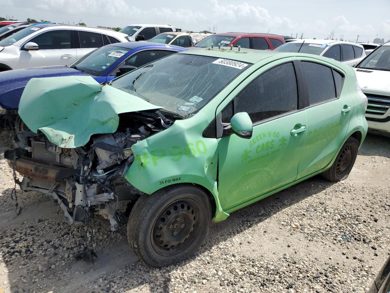 2013 Toyota Prius C vin: JTDKDTB38D1543960