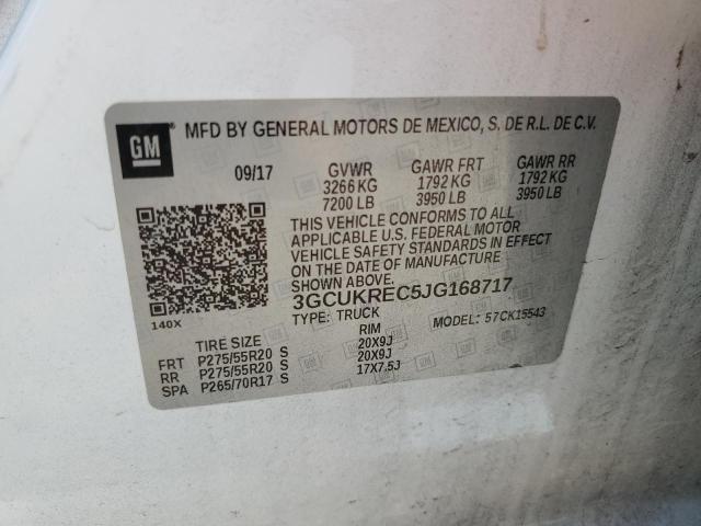 2018 CHEVROLET SILVERADO - 3GCUKREC5JG168717