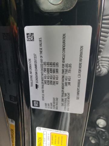 2021 CHEVROLET TAHOE K150 - 1GNSKNKD4MR357237