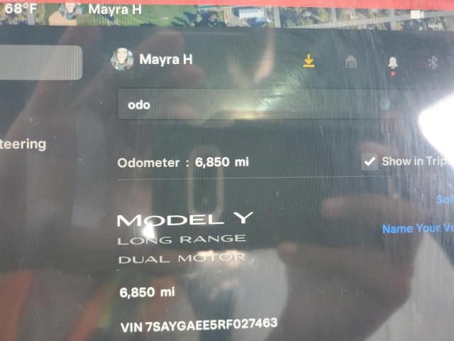 2024 TESLA MODEL Y - 7SAYGAEE5RF027463