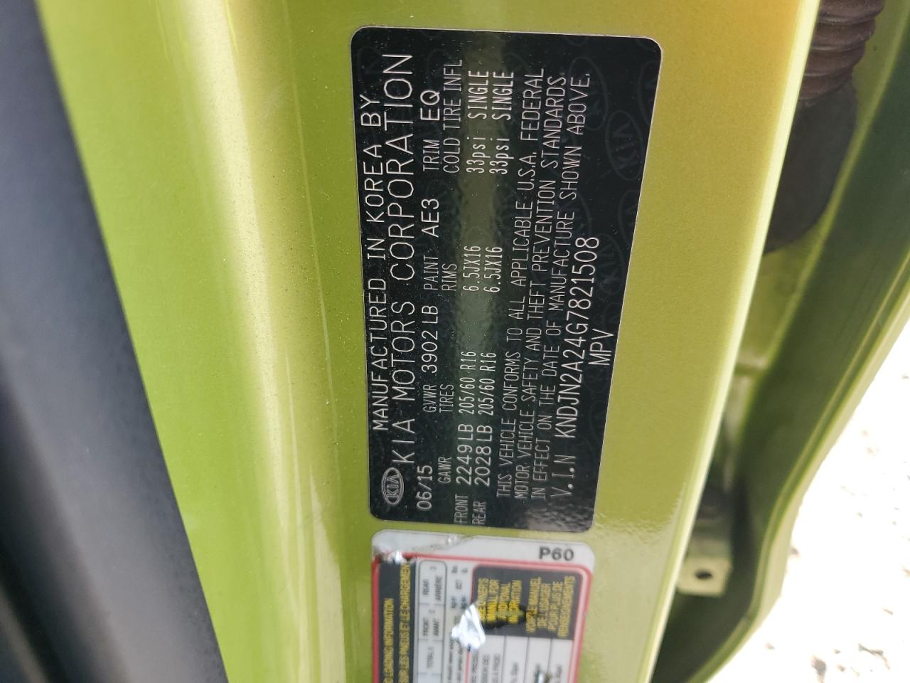 KNDJN2A24G7821508 2016 Kia Soul