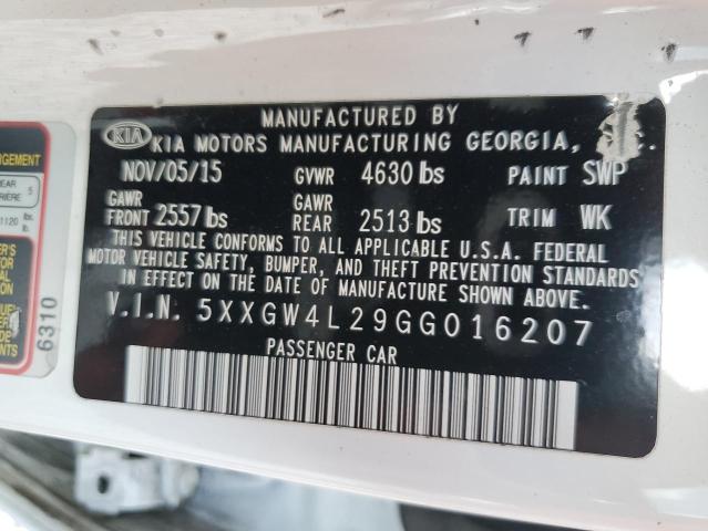 2016 KIA OPTIMA SX - 5XXGW4L29GG016207