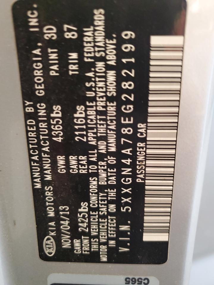 5XXGN4A78EG282199 2014 Kia Optima Ex