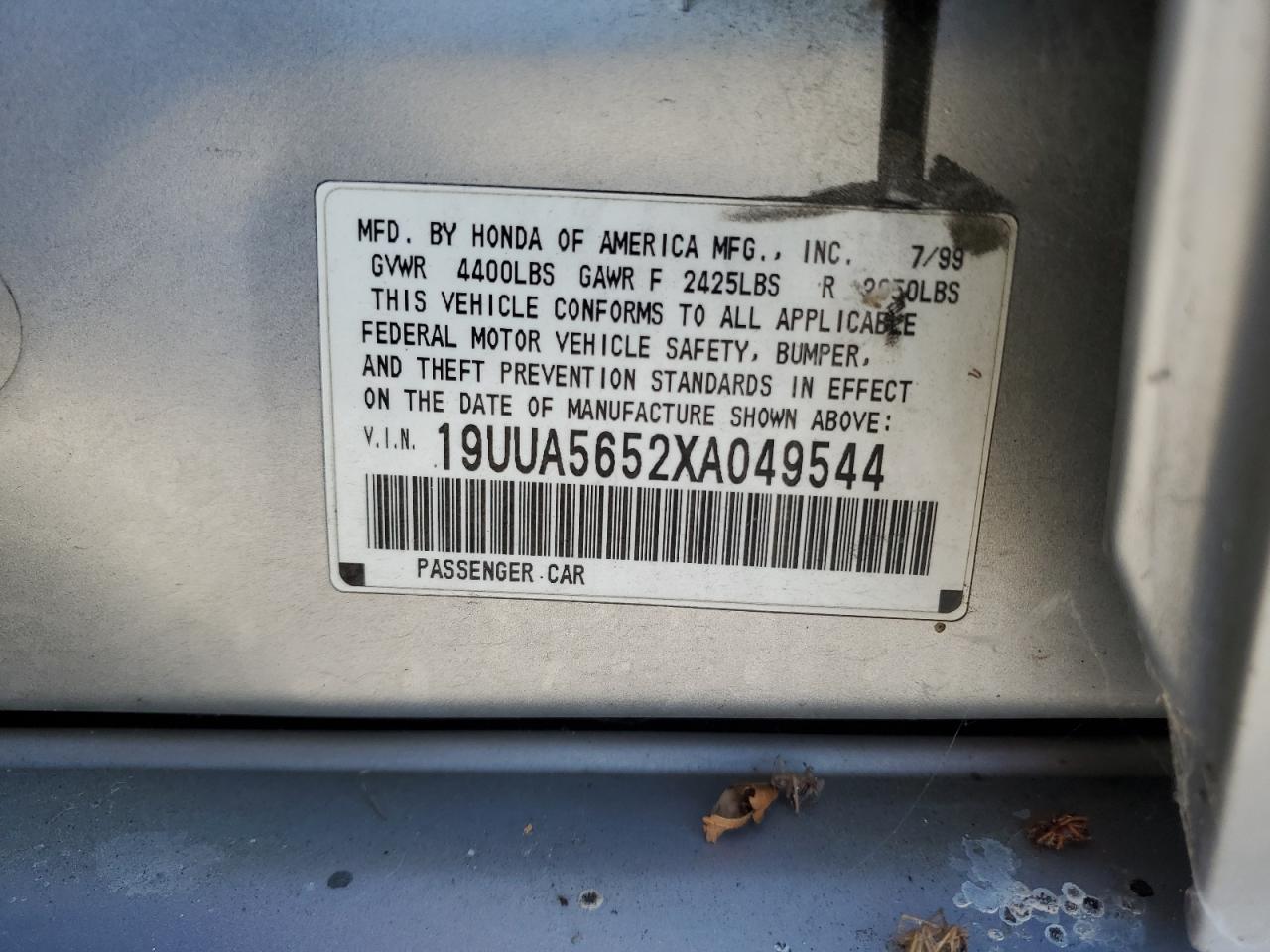 19UUA5652XA049544 1999 Acura 3.2Tl