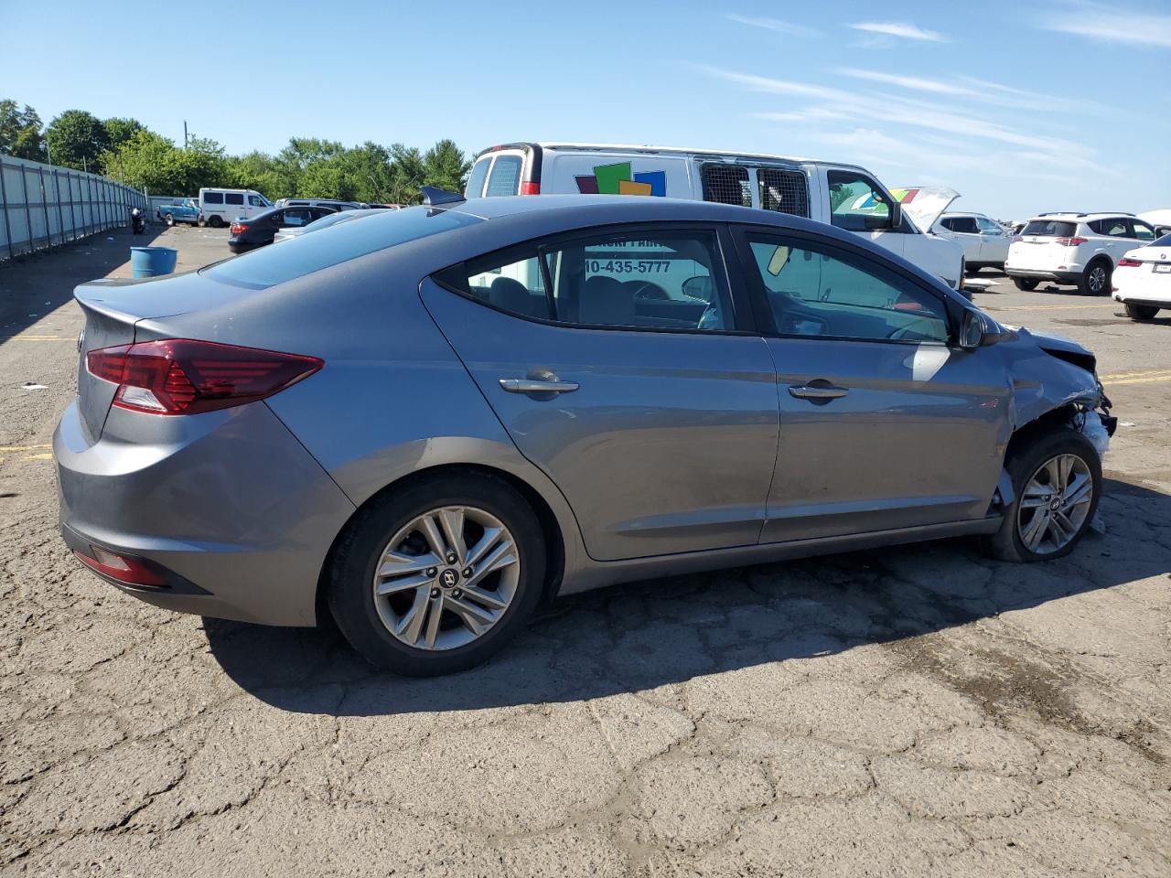 2019 Hyundai Elantra Sel vin: 5NPD84LF2KH429356