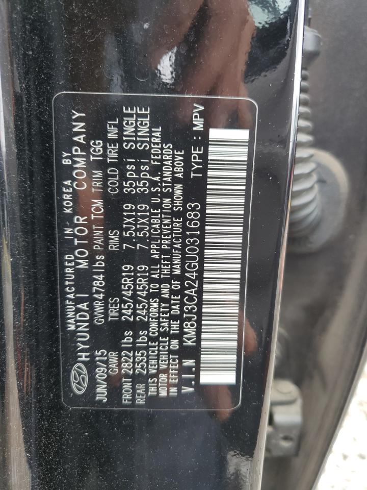 KM8J3CA24GU031683 2016 Hyundai Tucson Limited