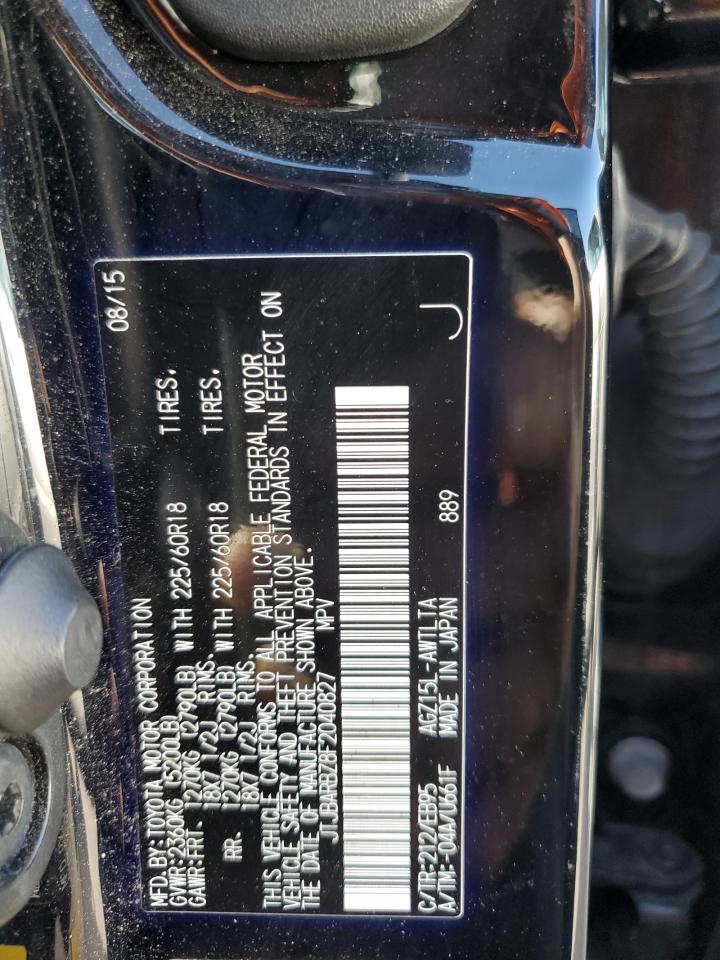 JTJBARBZ8F2040827 2015 Lexus Nx 200T