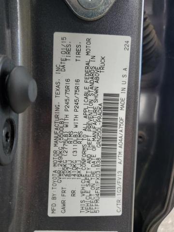 VIN 5TFMU4FN1FX031838 2015 Toyota Tacoma, Double Ca... no.12