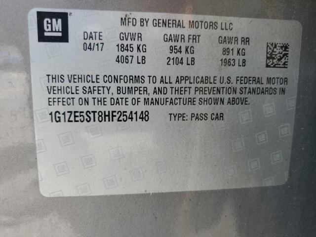 2017 CHEVROLET MALIBU LT - 1G1ZE5ST8HF254148