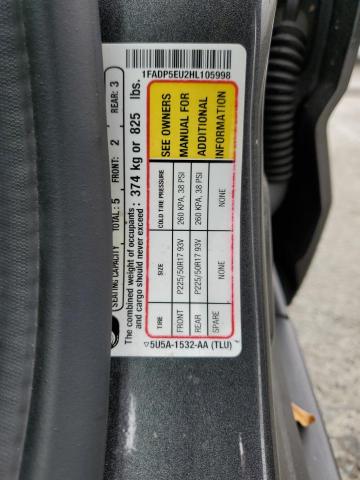 2017 Ford C-Max Se VIN: 1FADP5EU2HL105998 Lot: 62301574