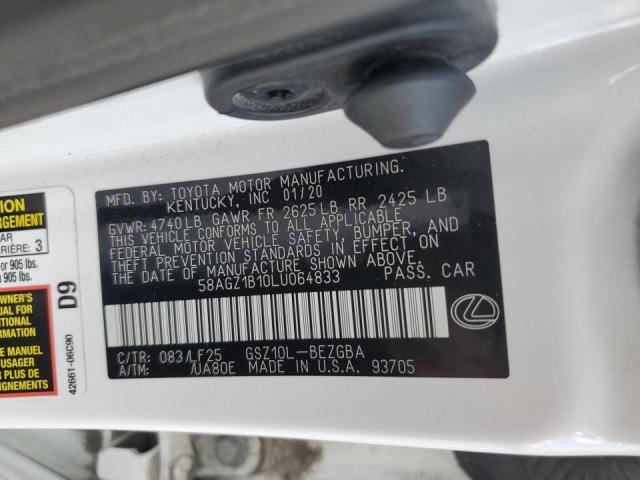 2020 LEXUS ES 350 F S - 58AGZ1B10LU064833