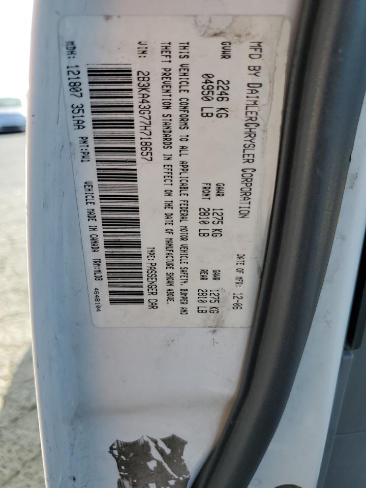 2B3KA43G77H718657 2007 Dodge Charger Se