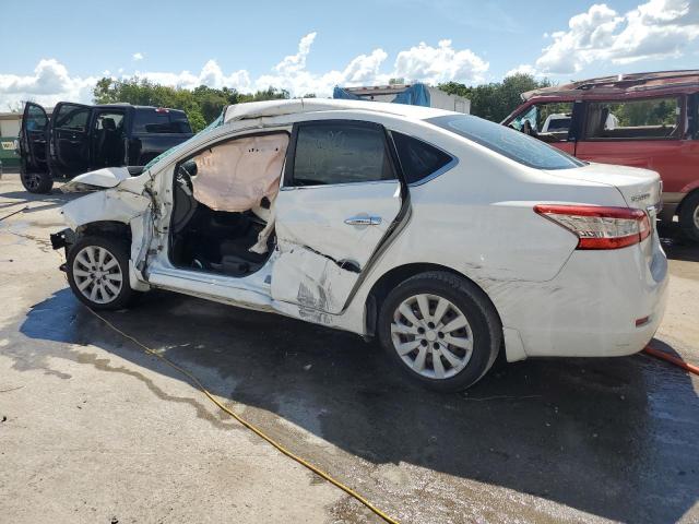 NISSAN SENTRA S 2015 white  gas 3N1AB7AP6FY279460 photo #3