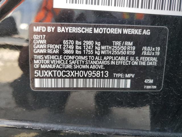 VIN 5UXKT0C3XH0V95813 2017 BMW X5, Xdr40E no.13