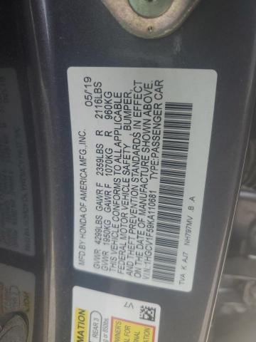 1HGCV1F59KA110681 2019 HONDA ACCORD - Image 12