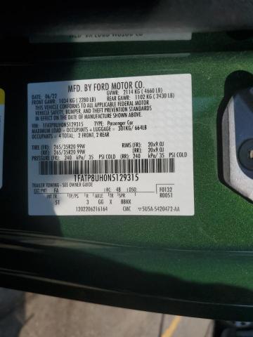 2022 FORD MUSTANG - 1FATP8UH0N5129315