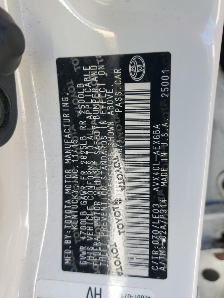 4T1BD1EB2GU049874 2016 Toyota Avalon Hybrid