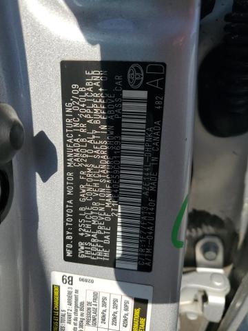 2009 Toyota Corolla Matrix S VIN: 2T1LE40E59C011693 Lot: 62296754