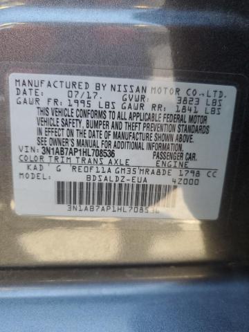 2017 NISSAN SENTRA S/S 3N1AB7AP1HL708536