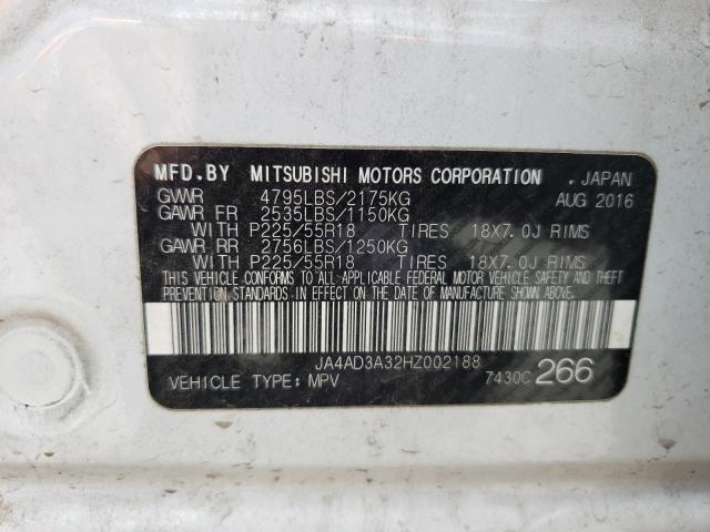 2017 MITSUBISHI OUTLANDER - JA4AD3A32HZ002188