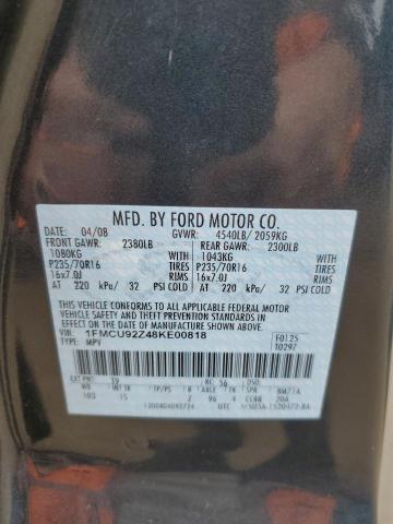 2008 Ford Escape Xls VIN: 1FMCU92Z48KE00818 Lot: 63549544