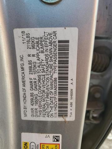 2019 HONDA ACCORD LX - 1HGCV1F1XKA003586
