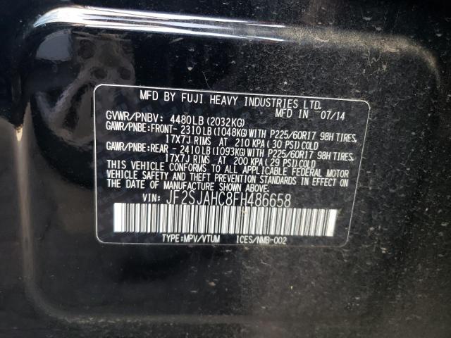 2015 SUBARU FORESTER 2 - JF2SJAHC8FH486658