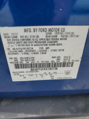 2018 FORD ECOSPORT S - MAJ6P1UL9JC182738