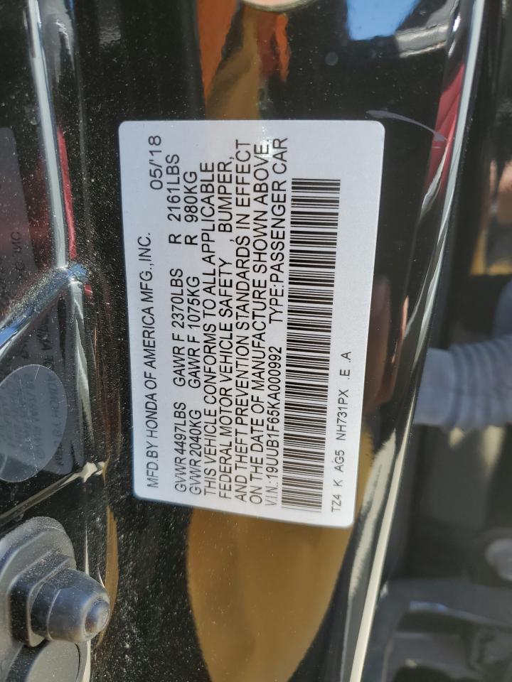 19UUB1F65KA000992 2019 Acura Tlx Technology