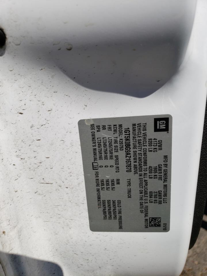 1GT5K0BG9AZ167870 2010 GMC Sierra K2500 Sle